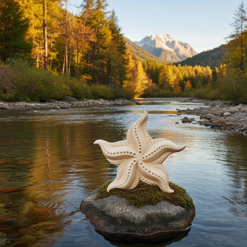 Terracotta Clay Pottery Sicily Starfish - Image 4