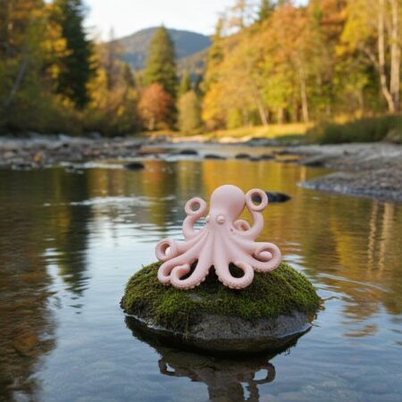Alternative view of Terracotta Clay Pottery Sicily Octopus