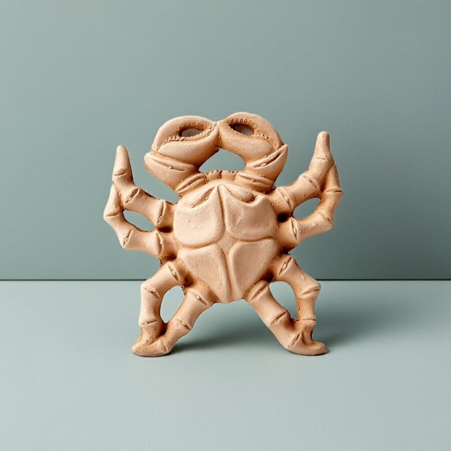 Terracotta Clay Pottery Sicily Crab - Image 3