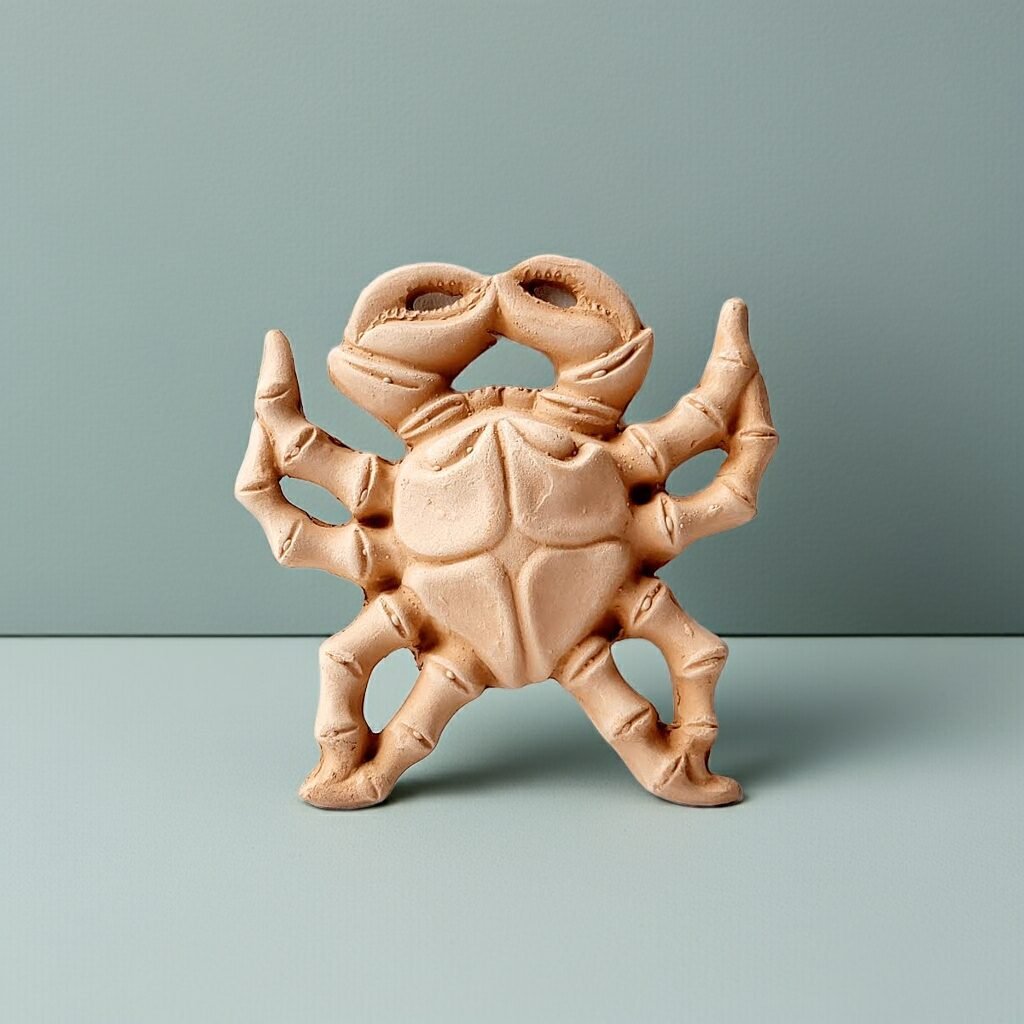 Terracotta Clay Pottery Sicily Crab - Image 3