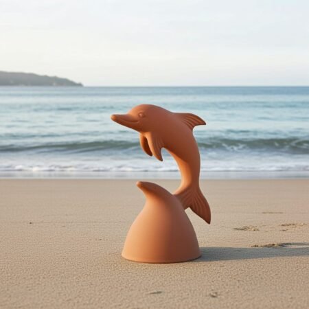 Alternative view of Terracotta Clay Pottery Sicily Dolphin