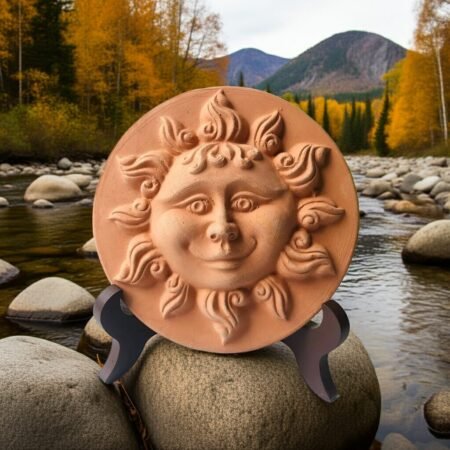 Terracotta Clay Pottery Sicily Smiling Sun