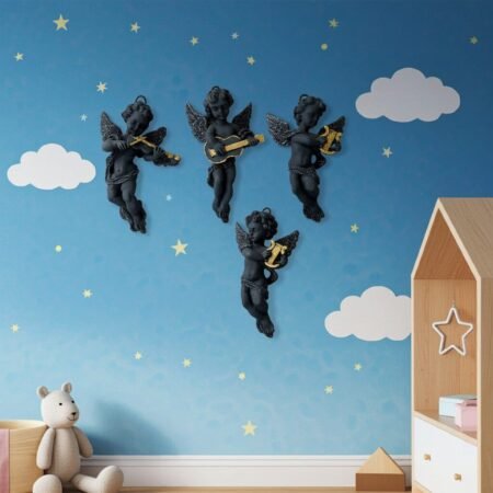 Lava Statues Volcano Etna Sicily Wall Hanging Angels