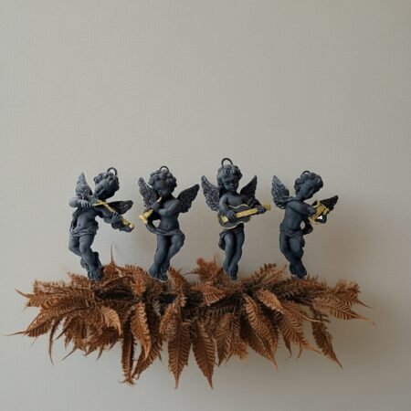 Alternative view of Lava Statues Volcano Etna Sicily Wall Hanging Angels