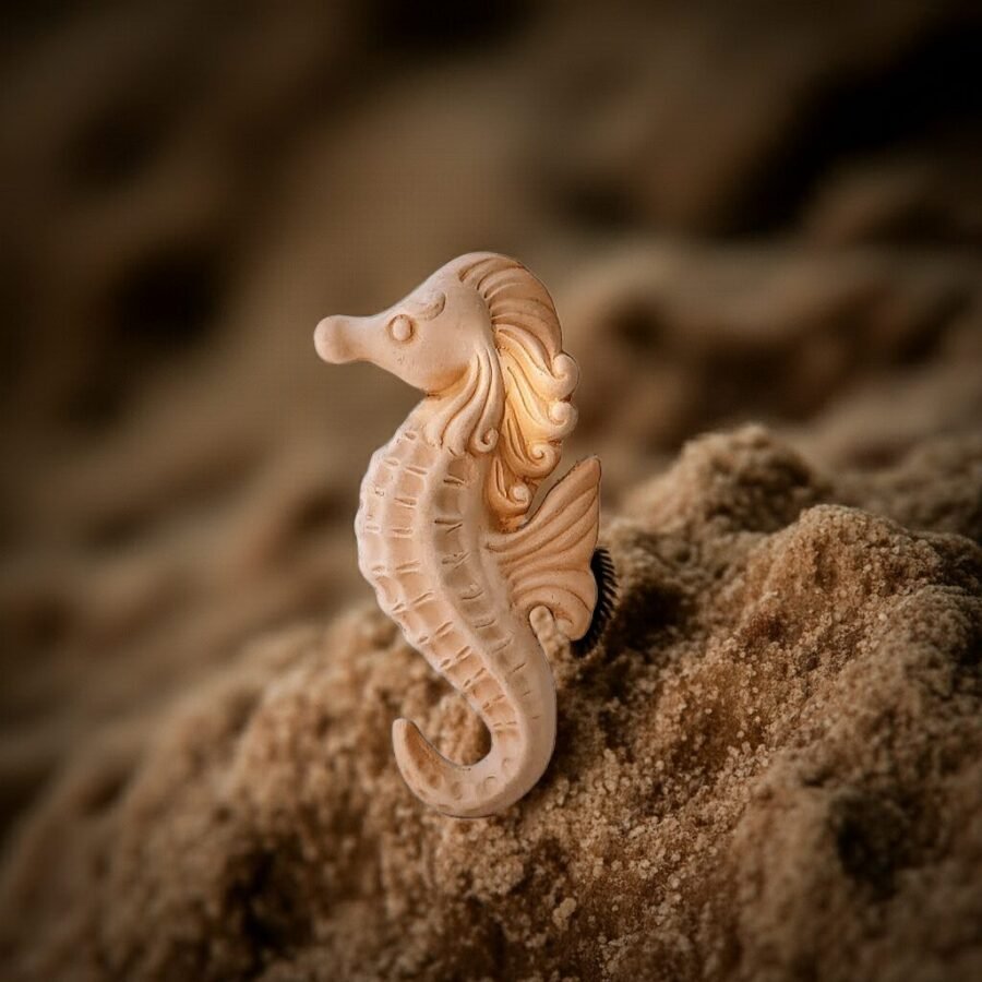Terracotta Clay Pottery Sicily Seahorse - Image 4