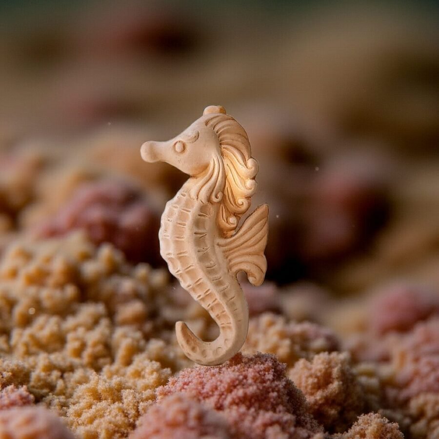 Terracotta Clay Pottery Sicily Seahorse - Image 3
