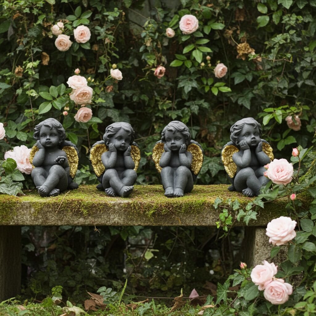 Lava Statues Volcano Etna Sicily Angel - Image 3