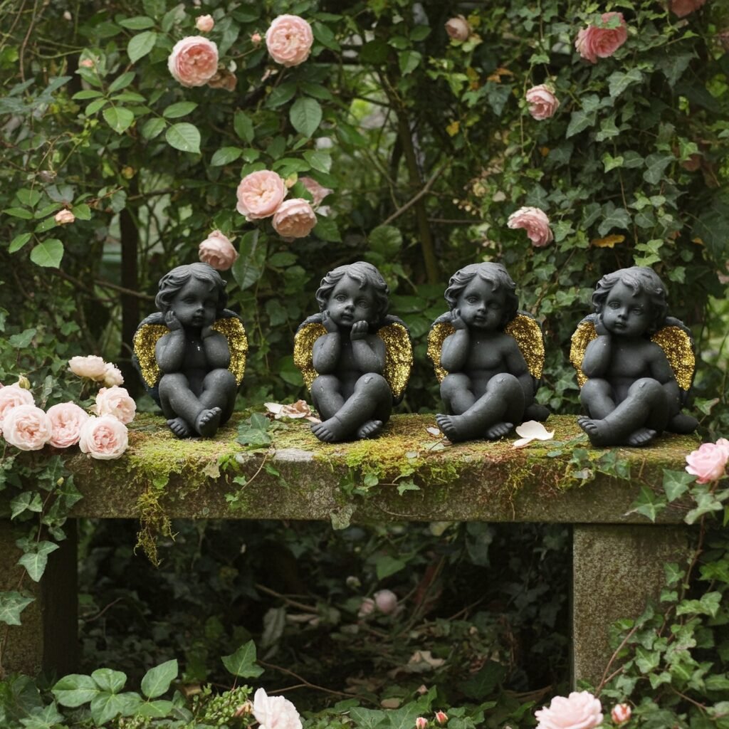 Lava Statues Volcano Etna Sicily Angel - Image 7