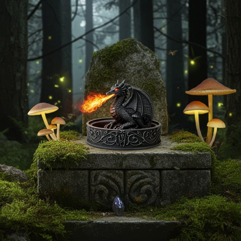 Lava Statues Volcano Etna Sicily Dragon jewellery Box - Image 5