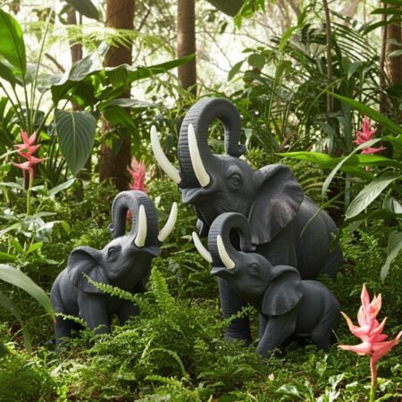 Lava Statues Volcano Etna Sicily Elephant