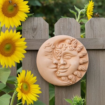 Terracotta Clay Pottery Sicily Sun/Moon