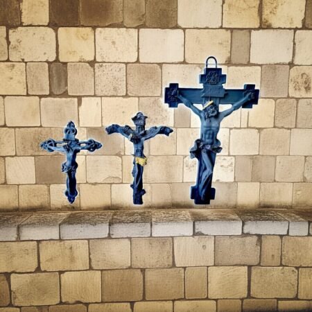 Lava Statues Volcano Etna Sicily Christ