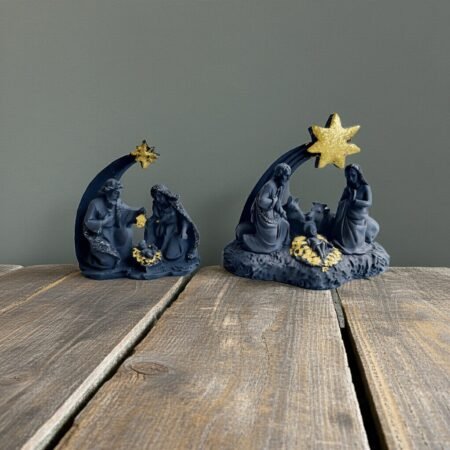 Alternative view of Lava Statues Volcano Etna Sicily Comet Nativity