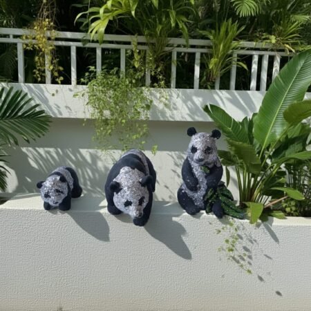 Lava Statues Volcano Etna Sicily Panda