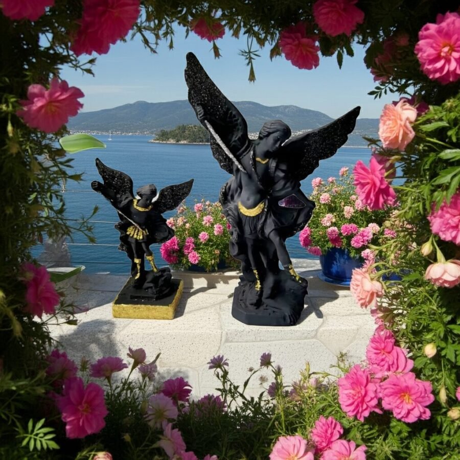 Lava Statues Volcano Etna Sicily Archangel - Image 6