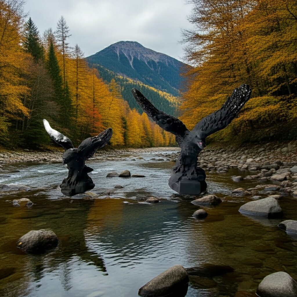 Lava Statues Volcano Etna Sicily Eagle - Image 10