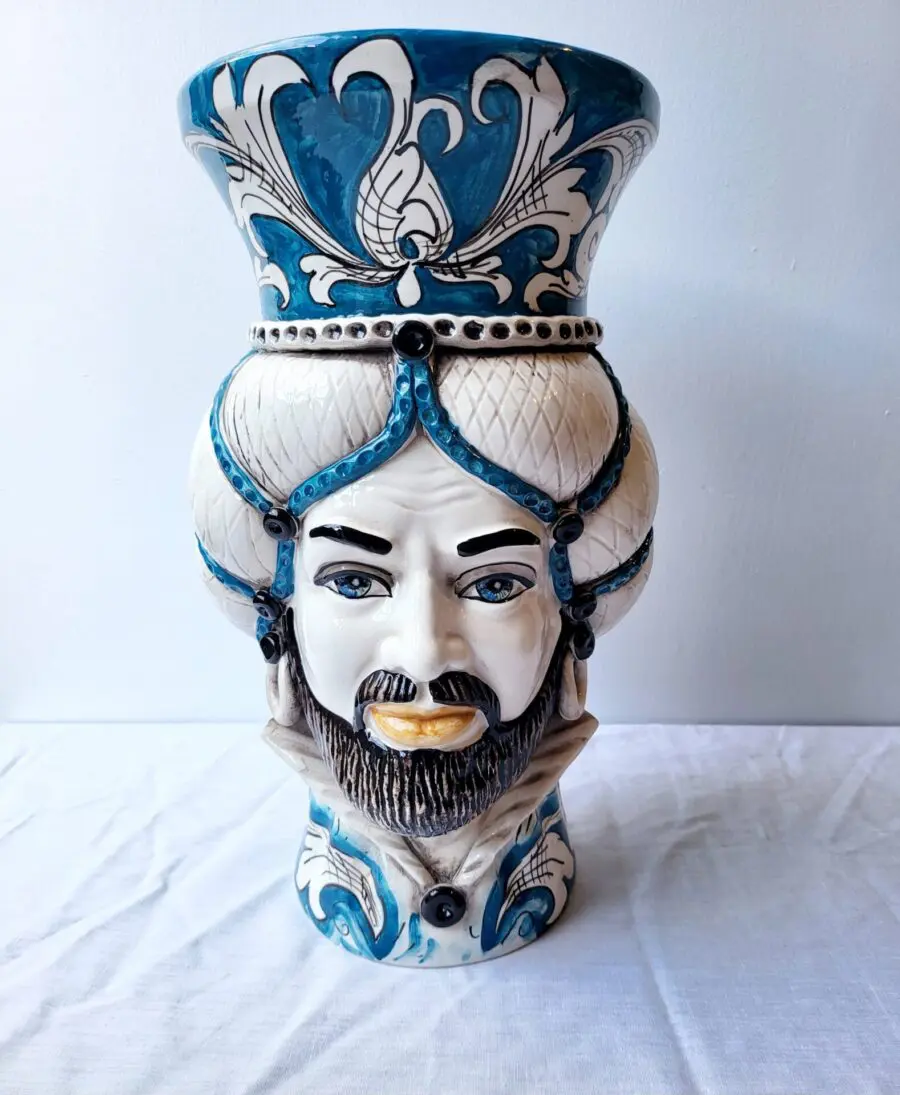 Sicilan Testa di Moro Caltagirone Ceramic hand decorated 33cm - Etna in  Sydney