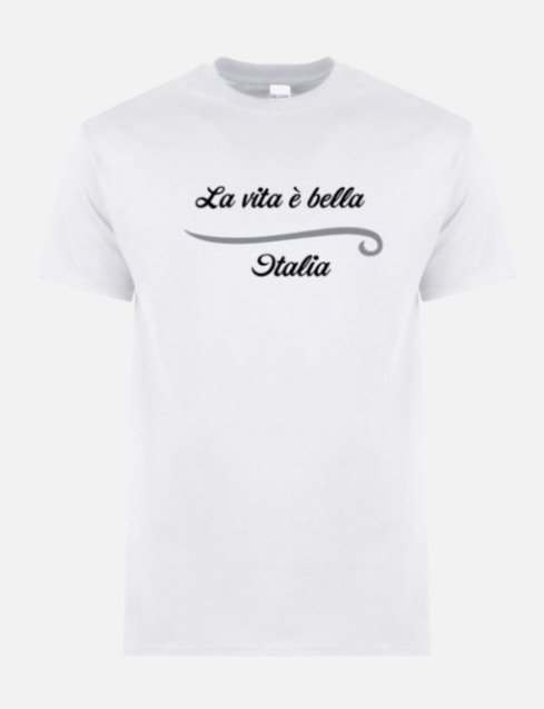 la vita e bella italy italia motto gelato basta! Men's T-Shirt