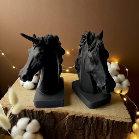 Lava Statues Volcano Etna Sicily Horse Head, Unicorn Head