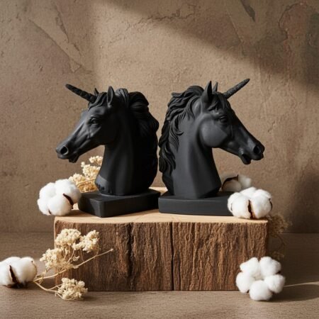 Alternative view of Lava Statues Volcano Etna Sicily Horse Head, Unicorn Head