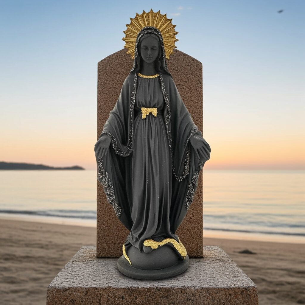 Lava Statues Volcano Etna Sicily Virgin Mary - Image 4