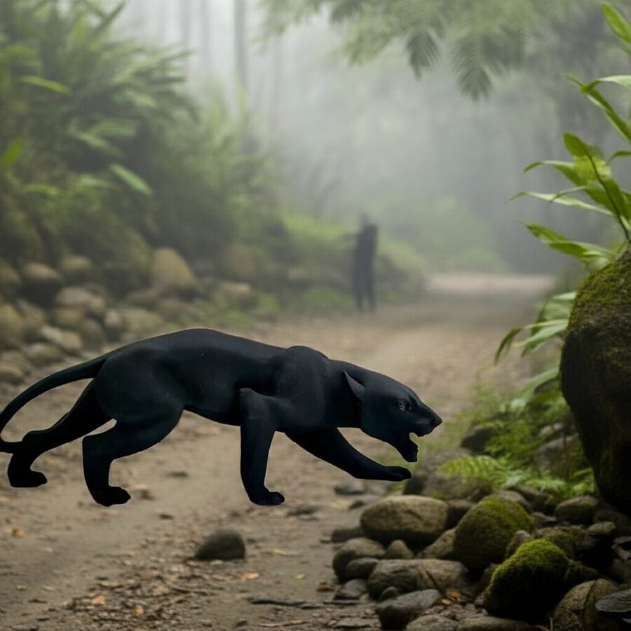 Lava Statues Volcano Etna Sicily Black Panther - Image 4