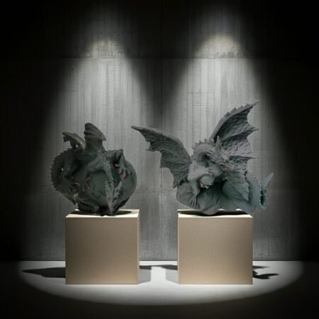 Lava Statues Volcano Etna Sicily Dragon