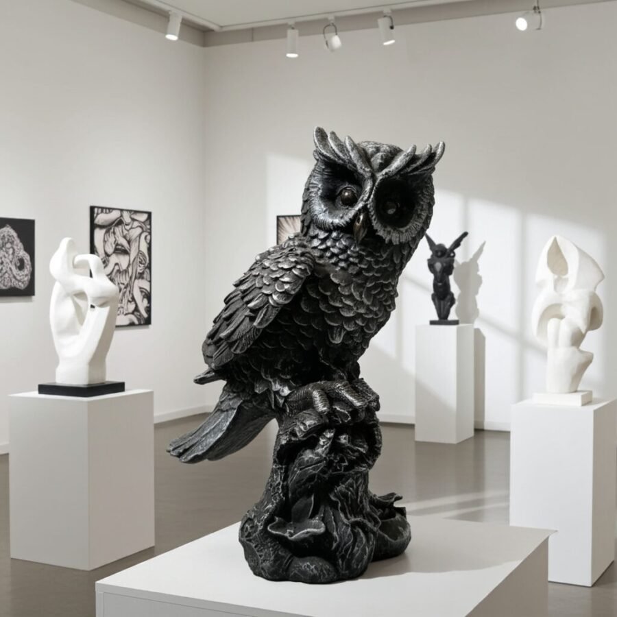 Lava Statues Volcano Etna Sicily Owl 🦉