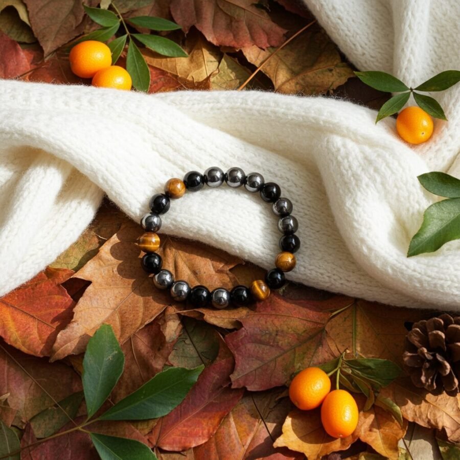 Men's Natural Hematite Bracelet Yellow Tiger Eye Beaded Bracelet Energy Bracelet Healing Bracelet Best Gift For Friends Families - Image 8