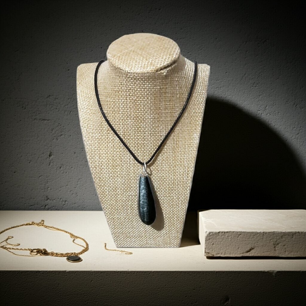 Agate Blue Pendant Necklace and Angelite Pendant Necklace, Natural stone pendant necklace, gift for women, mother's day gift, gift for her.