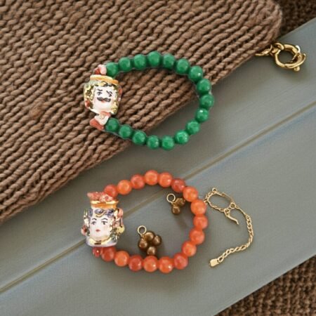 Sicilian Bracelet testa di caltagirone, gift, Sicily