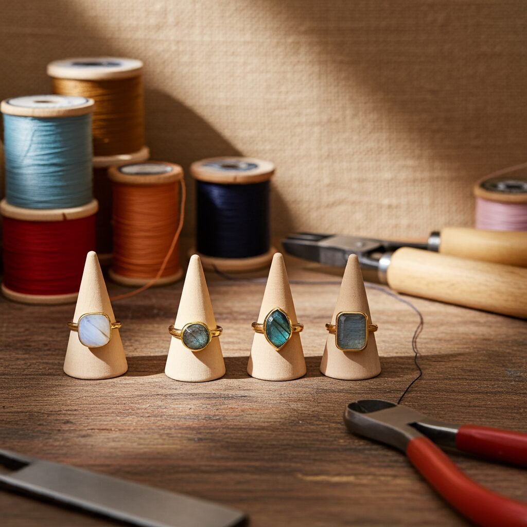 ADJUSTABLE RINGS, Natural Gemstone Rings, vintage rings, Handmade Rings, Artisan Jewelry, Rings for women, gift, made in Sicily (italy). - Image 13