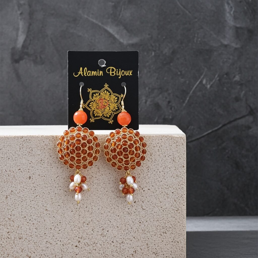 Dolce Vita Earrings made in Sicily,  handmade, gift - Image 3