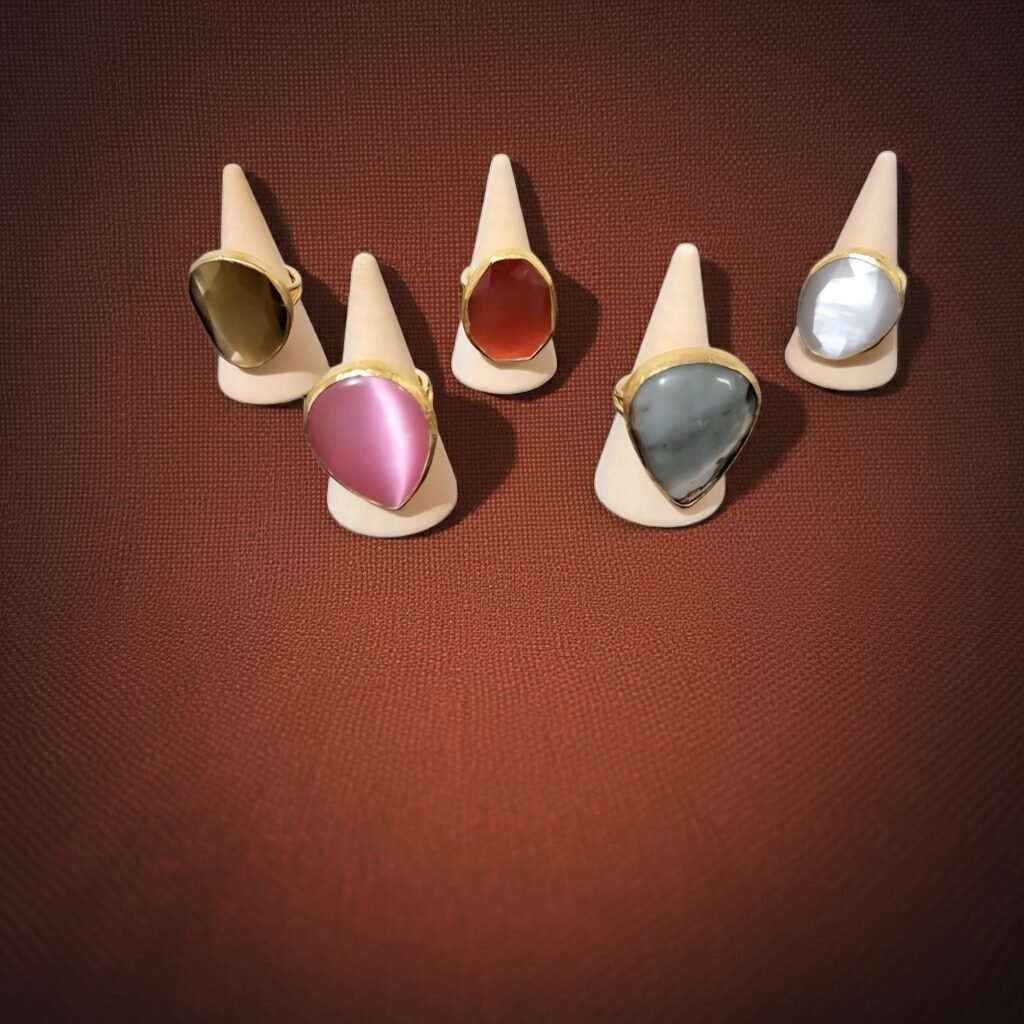 Cat's Eye Stone, different colour, ADJUSTABLE RINGS, Natural Gemstone Rings, vintage rings, Handmade Rings, Artisan Jewelry, Rings for women, gift, made  in Sicily (italy). - Image 12